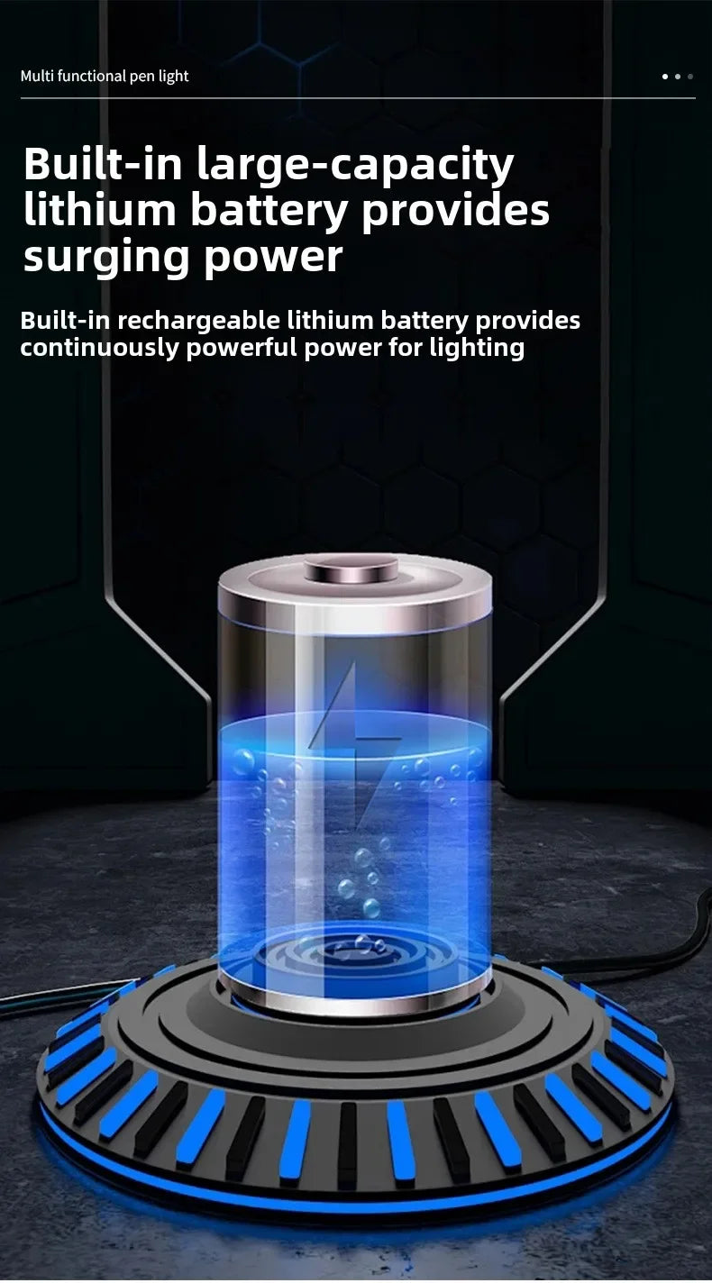 800LM Mini LED Keychain Flashlight – USB-C Rechargeable, Waterproof Torch with Magnet